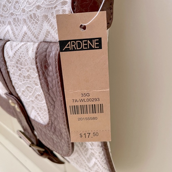 BNWT Ardene White Lace Crossbody Bag - Picture 3 of 5